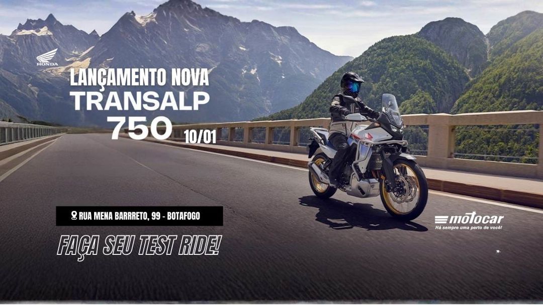 Banner lançamento nova transalp motocar dream